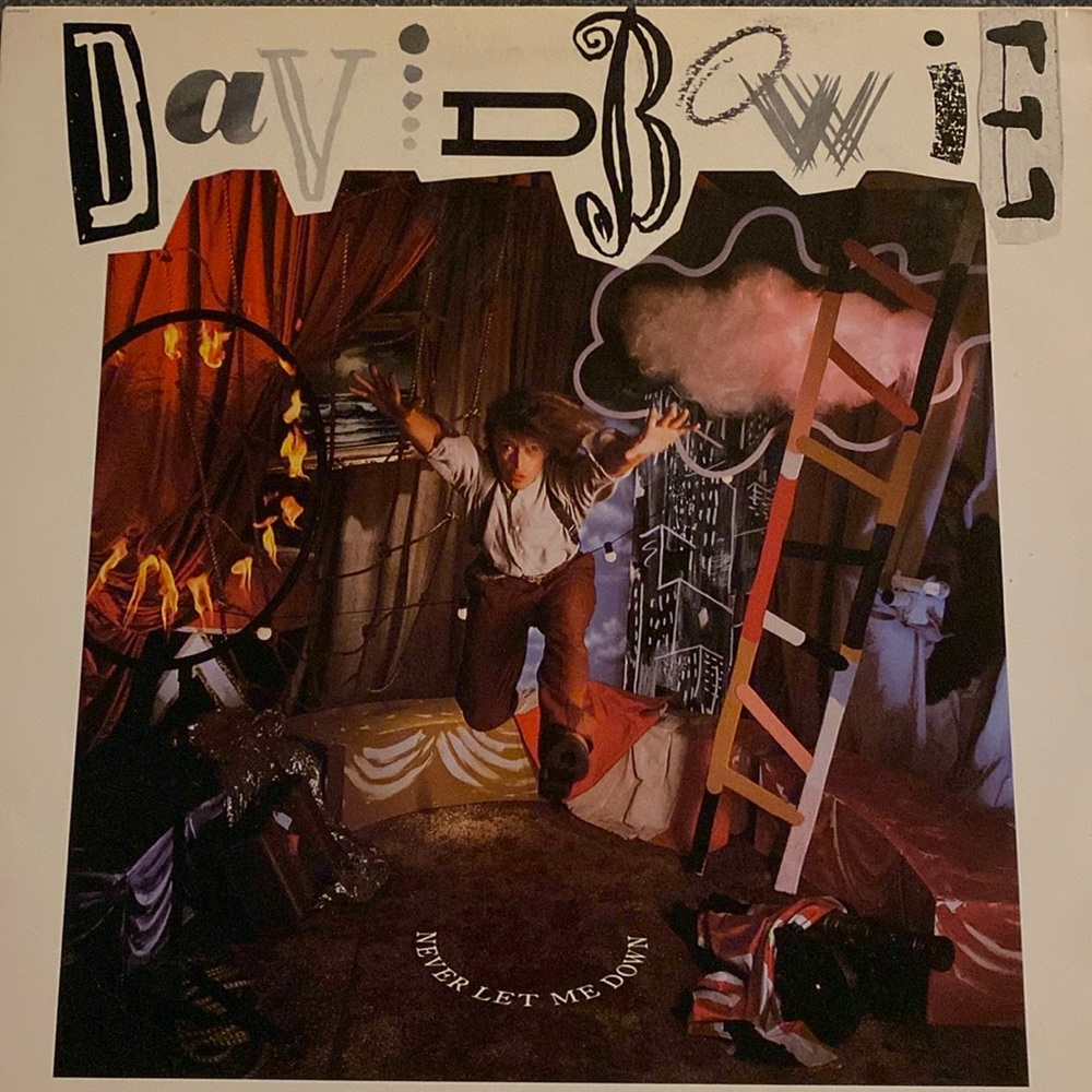 Classic David Bowie Never Let Me Down  Vinyl Record LP. RCA. 1987.